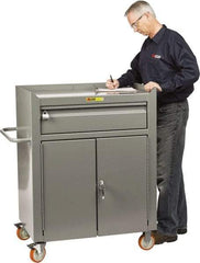 Little Giant - Mobile Service Bench - Steel, Gray, 41-1/2" Long x 24" Deep x 48" High - Apex Tool & Supply