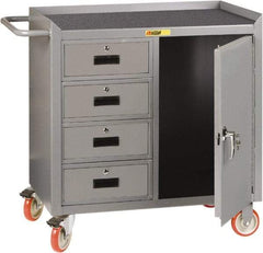 Little Giant - Mobile Service Bench - Steel, Gray, 41-1/2" Long x 26" Deep x 38" High - Apex Tool & Supply