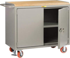 Little Giant - Mobile Service Bench - Steel, Gray, 53-1/2" Long x 26" Deep x 43" High - Apex Tool & Supply