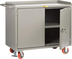 Little Giant - Mobile Service Bench - Steel, Gray, 53-1/2" Long x 26" Deep x 43" High - Apex Tool & Supply