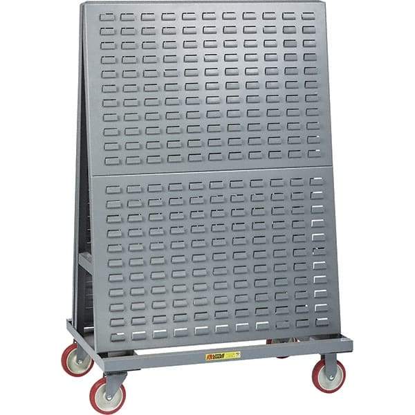 Little Giant - 1,200 Lb Capacity Multi-Purpose Lean Tool Cart - 24" Wide x 36" Deep x 56" High, Steel, Gray - Apex Tool & Supply