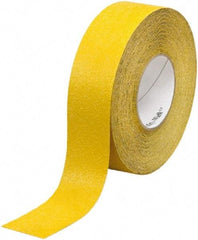Ability One - Yellow Solid Color Anti-Slip Vinyl Tape - 2" Wide x 60' Long x 0.036" Thick, General Traffic - Apex Tool & Supply