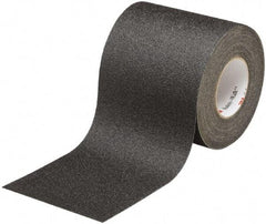 Ability One - Black Solid Color Anti-Slip Vinyl Tape - 4" Wide x 60' Long x 0.028" Thick, General Traffic - Apex Tool & Supply