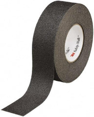 Ability One - Black Solid Color Anti-Slip Vinyl Tape - 1" Wide x 60' Long x 0.028" Thick, General Traffic - Apex Tool & Supply