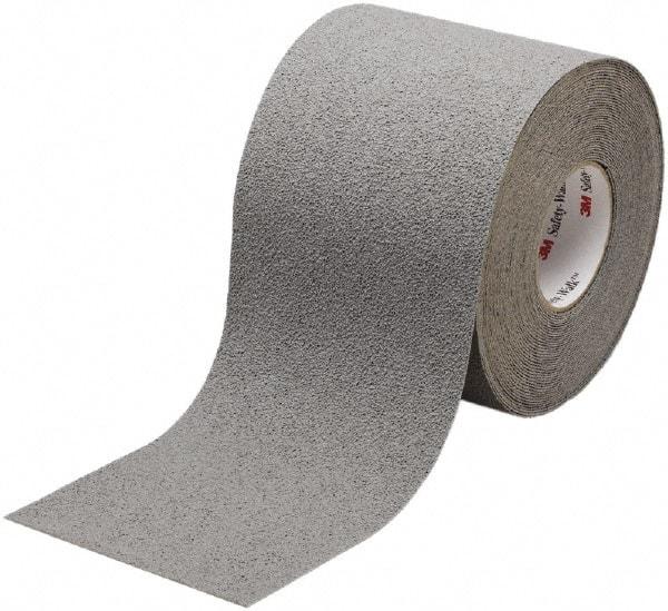 Ability One - Gray Solid Color Anti-Slip Vinyl Tape - 4" Wide x 60' Long x 0.045" Thick, General Traffic - Apex Tool & Supply