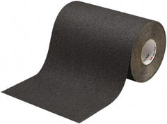 Ability One - Black Solid Color Anti-Slip Vinyl Tape - 18" Wide x 60' Long x 0.045" Thick, General Traffic - Apex Tool & Supply