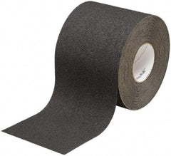 Ability One - Black Solid Color Anti-Slip Vinyl Tape - 6" Wide x 60' Long x 0.045" Thick, General Traffic - Apex Tool & Supply
