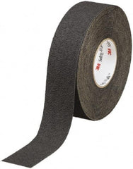 Ability One - Black Solid Color Anti-Slip Vinyl Tape - 1" Wide x 60' Long x 0.045" Thick, General Traffic - Apex Tool & Supply