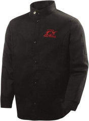 Steiner - Size XL Flame Resistant/Retardant Jacket - Black, Cotton, Snaps Closure - Apex Tool & Supply