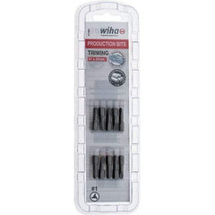 Wiha - 1/4" Drive, #1 Tri-Wing Screwdriver Bit - 1" OAL - Apex Tool & Supply