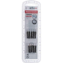 Wiha - 1/4" Drive, #2 Tri-Wing Screwdriver Bit - 1" OAL - Apex Tool & Supply