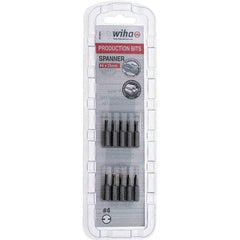 Wiha - 1/4" Drive, #4 Spanner Screwdriver Bit - 1" OAL - Apex Tool & Supply