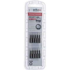 Wiha - 25mm Hex Screwdriver Bit - 1/4" Drive, 1" OAL - Apex Tool & Supply