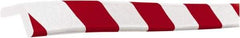 PRO-SAFE - Polyurethane Foam Type E Corner Guard - Red/White - Apex Tool & Supply
