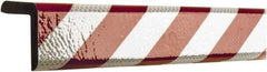 PRO-SAFE - Polyurethane Foam Type H+ Corner Guard - Red/White - Apex Tool & Supply