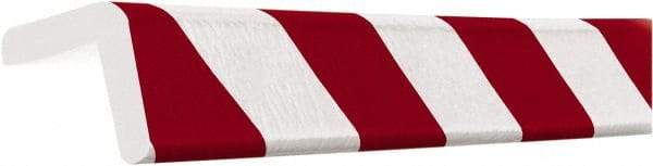 PRO-SAFE - Polyurethane Foam Type H Corner Guard - Red/White - Apex Tool & Supply