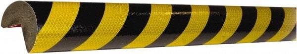 PRO-SAFE - Polyurethane Foam Type A+ Corner Guard - Black/Yellow - Apex Tool & Supply