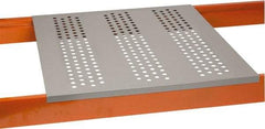 Little Giant - 46" Wide, Open Shelving Accessory/Component - Powder Coat Finish, 42" Long, Use with Pallet Racks with 1-5/8" Step Beam - Apex Tool & Supply