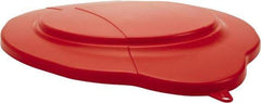 Vikan - 5 Gal Polypropylene Pail Lid - Red - Apex Tool & Supply