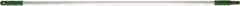 Vikan - 52 x 1" Aluminum Squeegee Handle - European Threaded Connection, Green - Apex Tool & Supply
