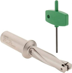 Hertel - 27.5 to 27.99mm Diam, 3xD, 82.5mm Max Depth, 1-1/4" Shank Diam, 104.6mm Flute, Replaceable Tip Drill - HMD-MBF Toolholder, Series HMD - Apex Tool & Supply