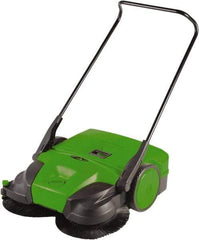 Bissell - 38" Sweeping Width, Triple Brush Sweeper - Self Propelled, Plastic Wheels, Nylon Bristles, 13 Gal Capacity - Apex Tool & Supply