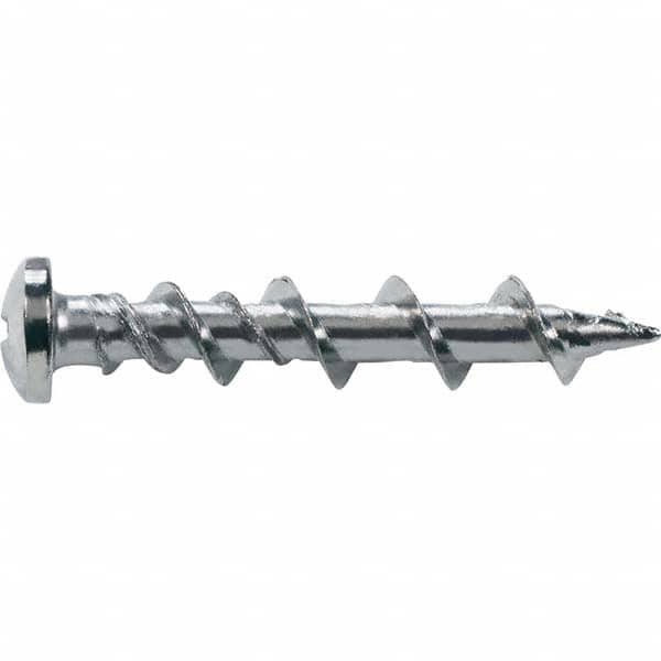 DeWALT Anchors & Fasteners - 1/4" Diam, 1-1/2 Length Under Head, Phillips Drive Concrete Screw & Masonry Fastener - Apex Tool & Supply