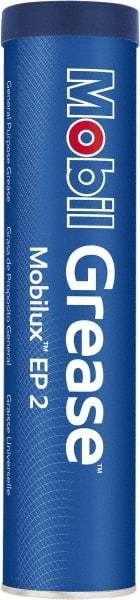 Mobil - 13.7 oz. Cartridge Extreme Pressure Multipurpose Grease - 266°F Max, Lithium, Brown - Apex Tool & Supply