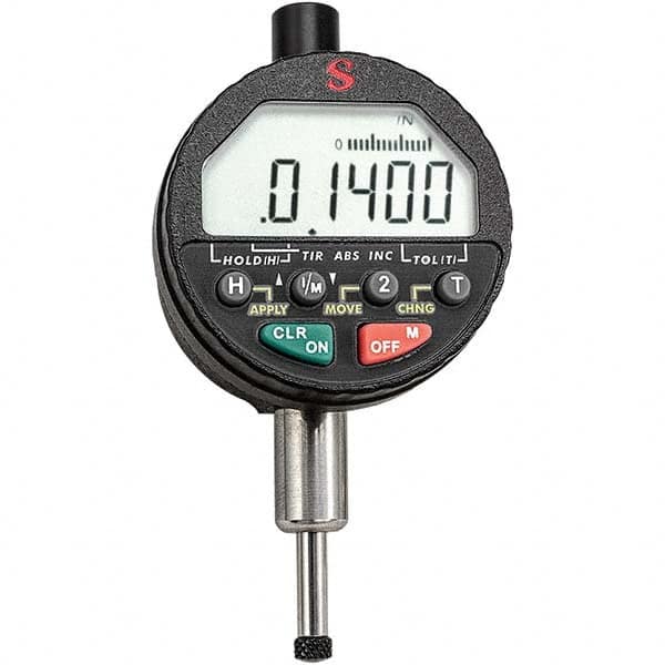 Starrett - Electronic Test Indicators Resolution (Decimal Inch): 0.00005 Minimum Measurement (Decimal Inch): 0.0000 - Apex Tool & Supply