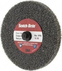 3M - 3" Disc Diam, Ceramic Quick Change Disc - Type R Attaching System, Coated, Medium Grade - Apex Tool & Supply