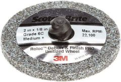 3M - 2" Disc Diam, Ceramic Quick Change Disc - Type R Attaching System, Coated, Medium Grade - Apex Tool & Supply