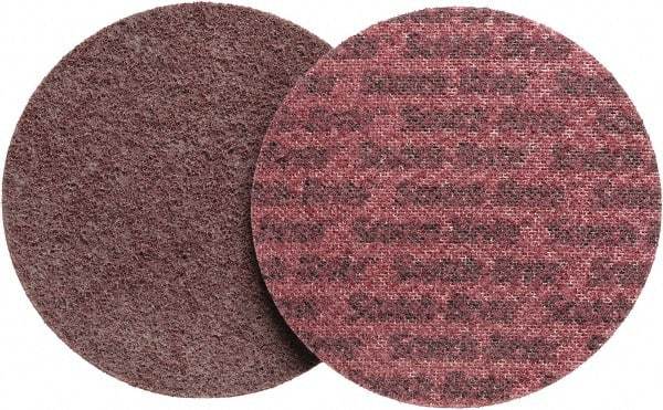 3M - 5" Diam, Aluminum Oxide Hook & Loop Disc - Medium Grade, Nonwoven, - Apex Tool & Supply