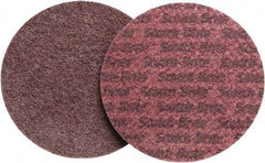 3M - 5" Diam, Aluminum Oxide Hook & Loop Disc - Medium Grade, Nonwoven, - Apex Tool & Supply
