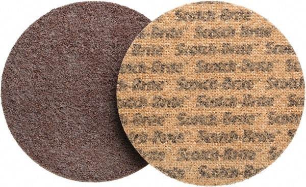 3M - 5" Diam, Aluminum Oxide Hook & Loop Disc - Coarse Grade, Nonwoven, - Apex Tool & Supply