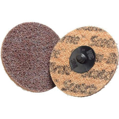 3M - 3" Disc Diam, Aluminum Oxide Quick Change Disc - Type S Attaching System, Coated, Coarse Grade - Apex Tool & Supply