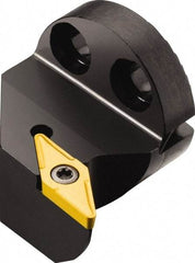 Sandvik Coromant - Left Hand Cut, Size 25, VBMT 2(1.5)1 Insert Compatiblity, Modular Turning & Profiling Cutting Unit Head - 17mm Ctr to Cutting Edge, 25mm Head Length, Through Coolant, Series CoroTurn 107 - Apex Tool & Supply