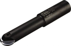 Sandvik Coromant - 12mm Cut Diam, 1.8mm Max Depth of Cut, 16mm Shank Diam, 145mm OAL, Indexable Ball Nose End Mill - 22.25mm Head Length, Straight Shank, R216F.. AC Toolholder, R216F-12.. Insert - Apex Tool & Supply