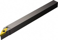 Sandvik Coromant - SVAB, Right Hand Cut, 0° Lead Angle, 1/2" Shank Height x 1/2" Shank Width, Neutral Rake Indexable Turning Toolholder - 5" OAL, VBMT 11 02 04 Insert Compatibility, Series CoroTurn 107 - Apex Tool & Supply