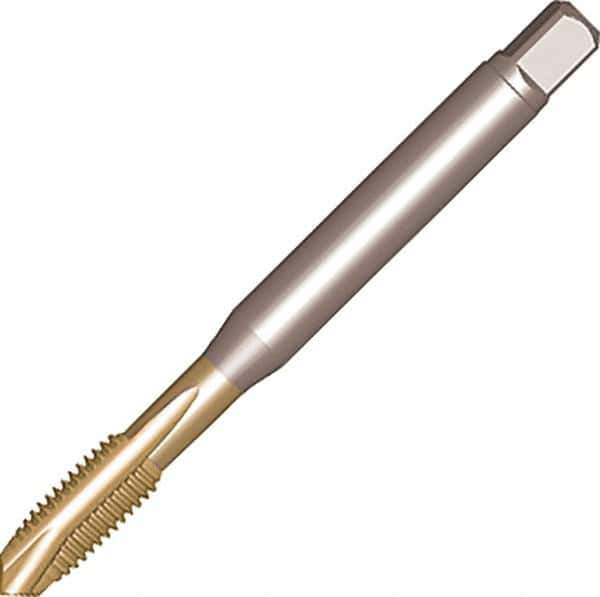 Sandvik Coromant - 7/16-20 UNF, 3 Flute, High Speed Steel Spiral Point Tap - Plug Chamfer, Right Hand Thread, 100mm OAL, 20mm Thread Length, 8mm Shank Diam, 2B Class of Fit, Series CoroTap 200 - Exact Industrial Supply