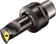 Sandvik Coromant - Left Hand Cut, Size C5, VBMT 16 04 08 & VBMT 332 Insert Compatiblity, Internal Modular Turning & Profiling Cutting Unit Head - 27mm Ctr to Cutting Edge, 140mm Head Length, Through Coolant, Series CoroTurn 107 - Apex Tool & Supply