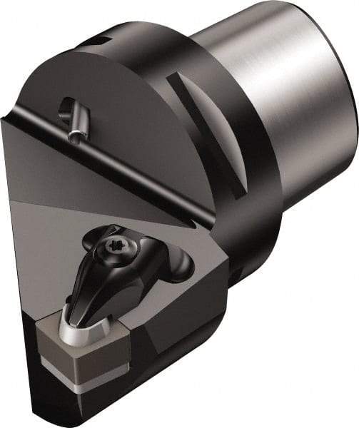 Sandvik Coromant - Left Hand Cut, Size C5, CNG 452 & CNGN 12 07 08 Insert Compatiblity, Modular Turning & Profiling Cutting Unit Head - 27mm Ctr to Cutting Edge, 60mm Head Length, Through Coolant, Series T-Max - Apex Tool & Supply