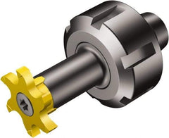 Sandvik Coromant - CoroMill 327 14.3mm Collet Shank Milling Tip Insert Holder & Shank - 30.2mm Projection, 0.5512" Neck Diam, 14mm Nose Diam, 73.7mm OAL, Steel 392.ER327 Tool Holder - Apex Tool & Supply