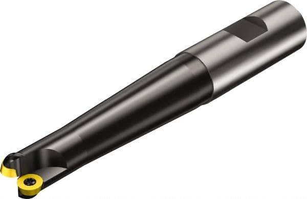 Sandvik Coromant - 4 Inserts, 1" Cutter Diam, 0.248" Max Depth of Cut, Indexable High-Feed Face Mill - 6.2811" High, RA300..Mxx Toolholder, R300-1340.. Inserts, Series CoroMill 300 - Apex Tool & Supply