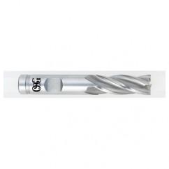 1-1/2 Dia. x 5-1/2 Overall Length 4-Flute Square End HSS-CO SE End Mill-Round Shank-Center Cutting-TiCN - Apex Tool & Supply