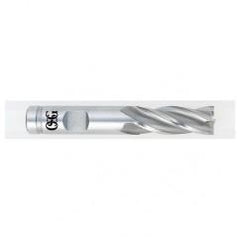 1 Dia. x 5-1/2 Overall Length 4-Flute Square End HSS-CO SE End Mill-Round Shank-Center Cutting-Uncoated - Apex Tool & Supply