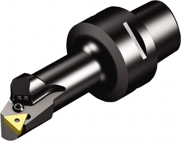 Sandvik Coromant - Right Hand Cut, Size C4, TNMG 11 03 04 & TNMG 221 Insert Compatiblity, External Modular Turning & Profiling Cutting Unit Head - 13mm Ctr to Cutting Edge, 80mm Head Length, Through Coolant, Series T-Max P - Apex Tool & Supply