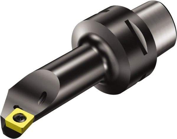 Sandvik Coromant - Right Hand Cut, Size C4, SCMT 3(2.5)2 Insert Compatiblity, Modular Turning & Profiling Cutting Unit Head - 13mm Ctr to Cutting Edge, 80mm Head Length, Through Coolant, Series CoroTurn 107 - Apex Tool & Supply