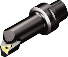 Sandvik Coromant - Left Hand Cut, Size C5, TCMT 16 T3 08 & TCMT 3(2.5)2 Insert Compatiblity, Internal Modular Turning & Profiling Cutting Unit Head - 17mm Ctr to Cutting Edge, 90mm Head Length, Through Coolant, Series CoroTurn 107 - Apex Tool & Supply
