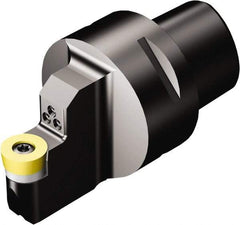 Sandvik Coromant - Neutral Cut, Size C5, RCMT 12 04 M0 Insert Compatiblity, Internal Modular Turning & Profiling Cutting Unit Head - 6mm Ctr to Cutting Edge, 60mm Head Length, Through Coolant, Series CoroTurn 107 - Apex Tool & Supply