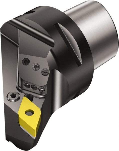 Sandvik Coromant - Left Hand Cut, Size C8, DNMG 15 06 08 & DNMG 442 Insert Compatiblity, External Modular Turning & Profiling Cutting Unit Head - 55mm Ctr to Cutting Edge, 80mm Head Length, Through Coolant, Series T-Max P - Apex Tool & Supply